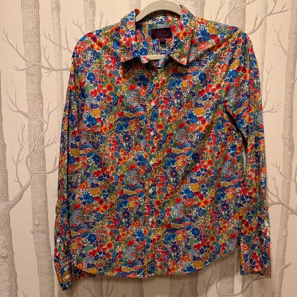J. Crew Tops - NWOT- Liberty of London x J. Crew Margaret Annie Floral Print- Size 10